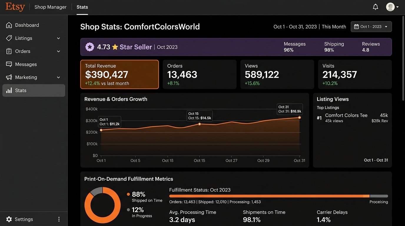 ComfortColorsWorld Dashboard Screenshot